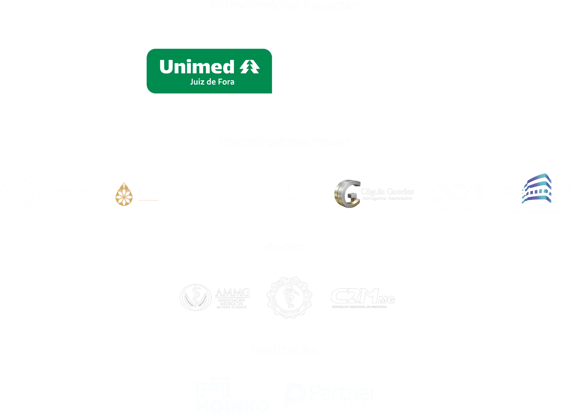 Patrocinadores e apoiadores do Saúde Up